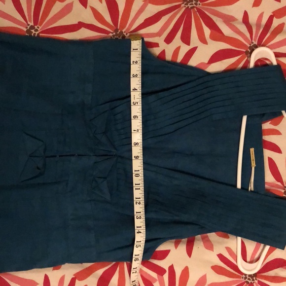 Deep Teal Linen Max Studio Dress - Picture 5 of 5